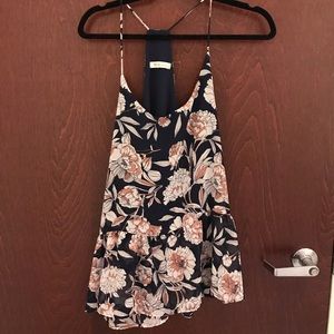 Floral tank blouse
